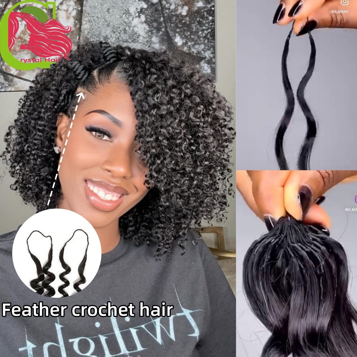 Hair Care Indian - Cabelo Humano Brasileiro Cacheado Virgem 12A,