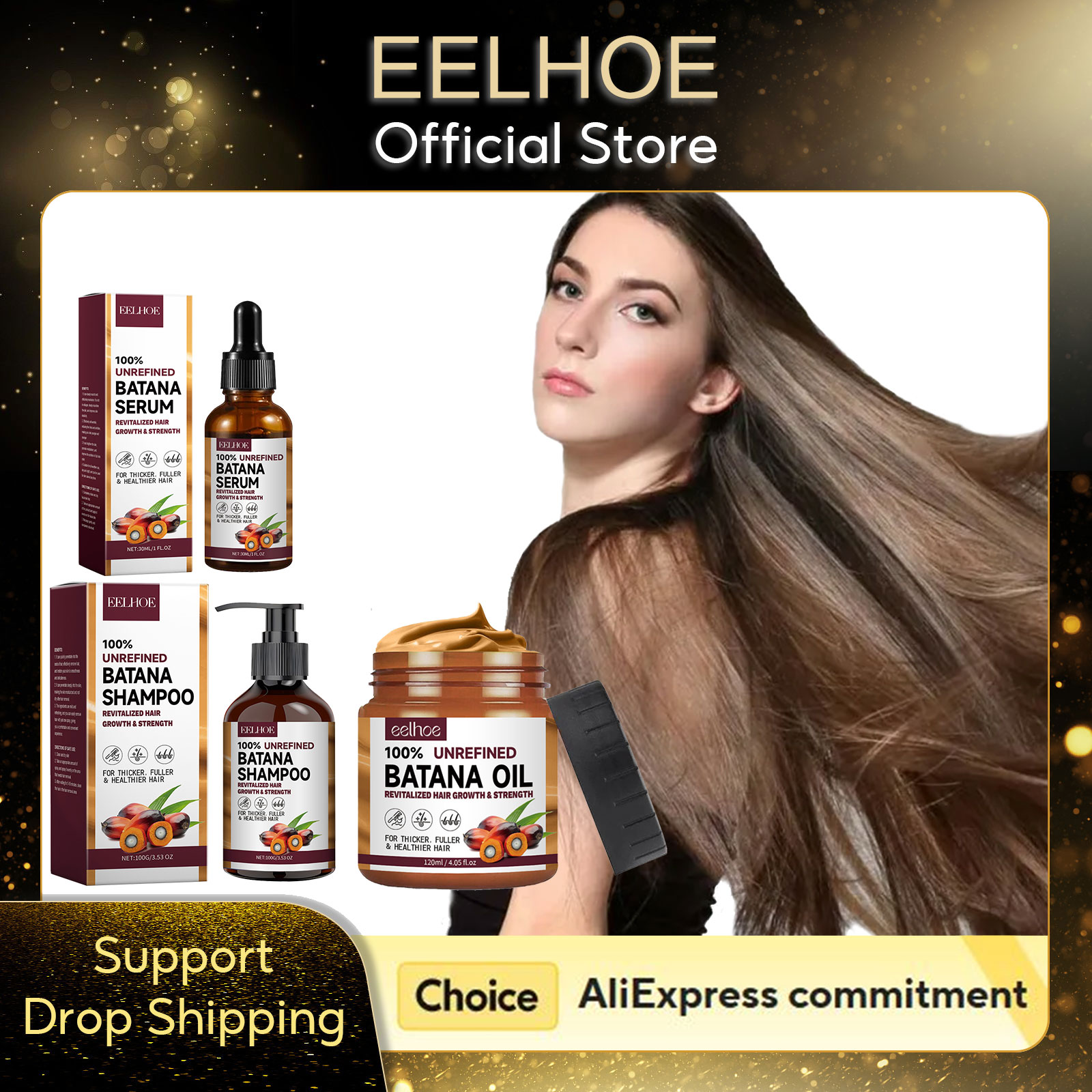 Keratin Treatment Set - Eelhoe natural batana óleo hidratação profunda