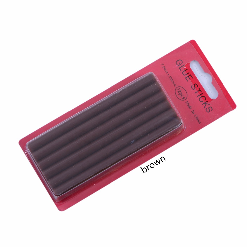12 pçs/lote 0.7*10 cm bastões  - Glue Gun Hair avaliação e preço