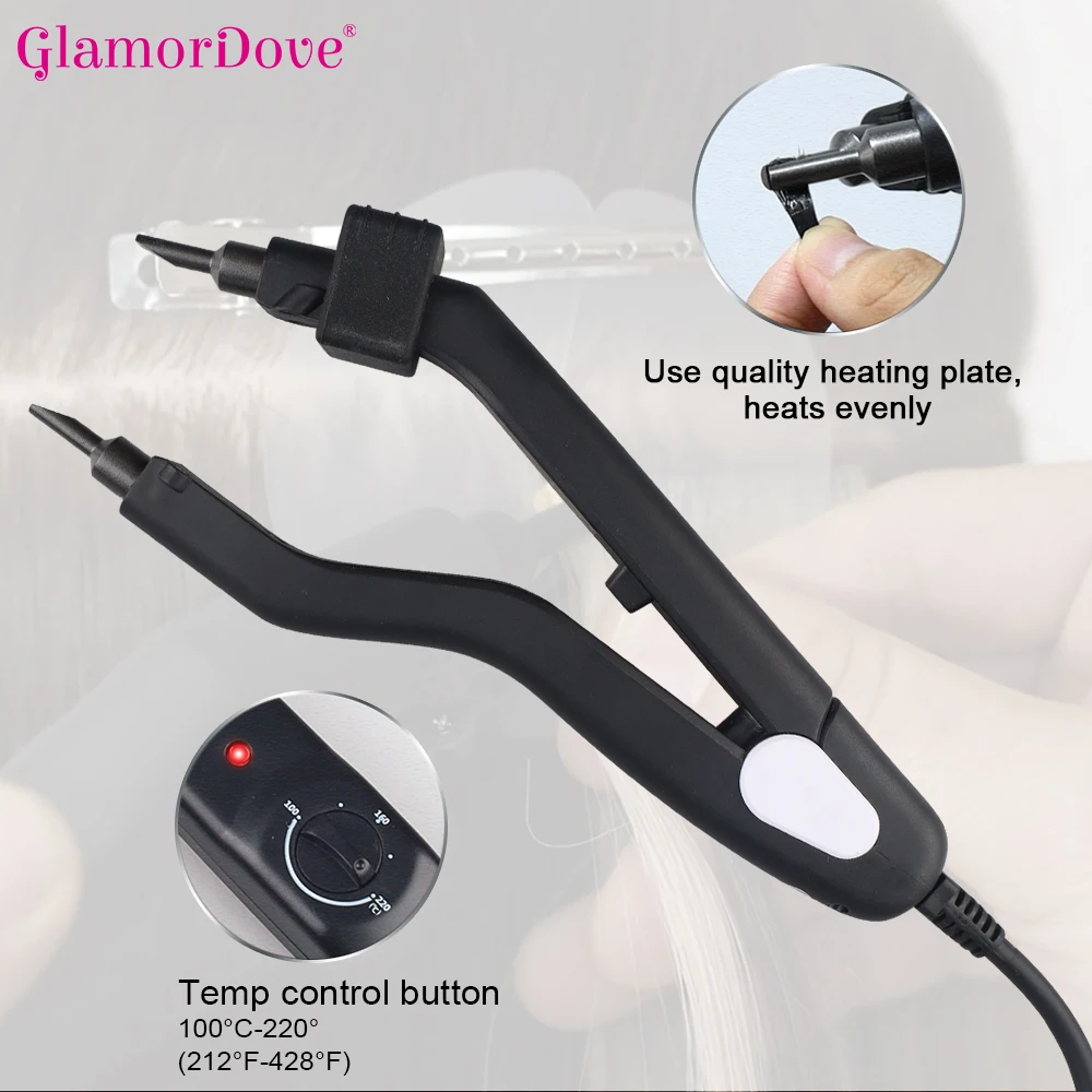 Extensão de cabelo aquecimento - Glue Gun Hair avaliação e preço