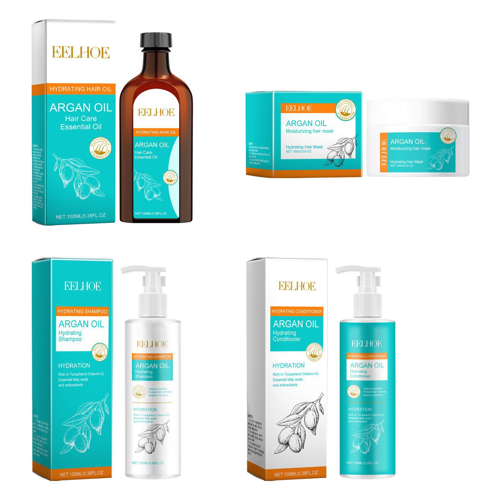 Eelhoe marroquino óleo de arga - Keratin Treatment Set avaliação e preço