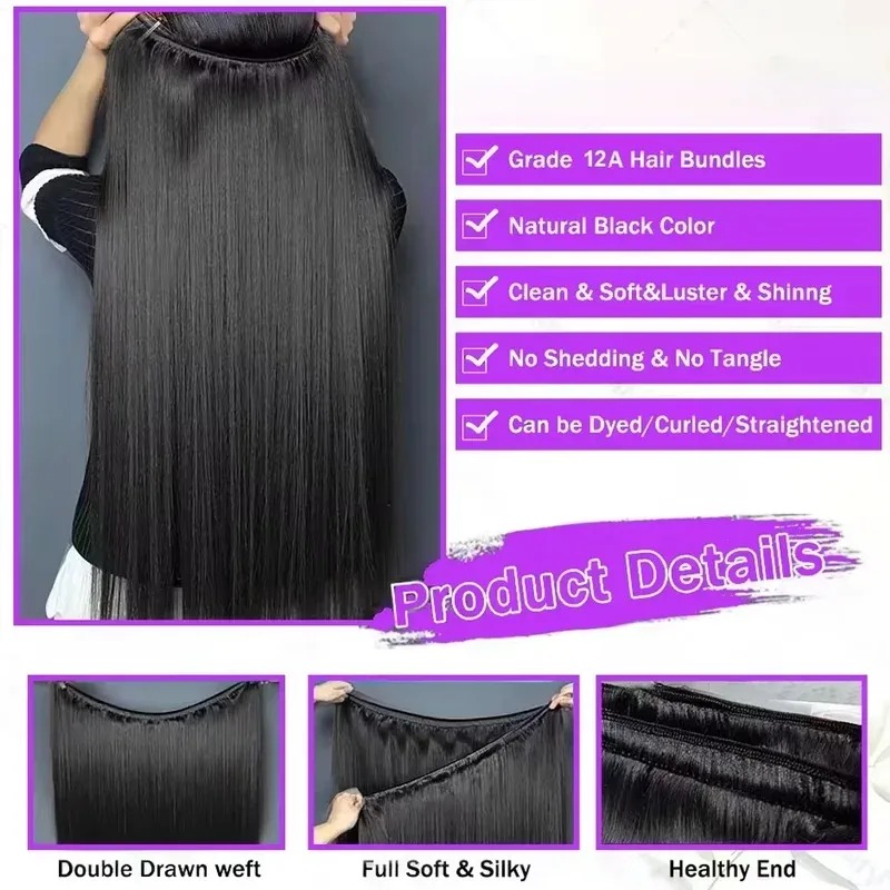 Cabelo Humano Liso Natural 12A - Hair Care Indian avaliação e preço