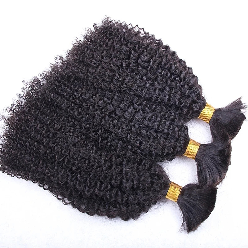 Cabelo Humano Afro Kinky Bulk  - Hair Care Indian avaliação e preço