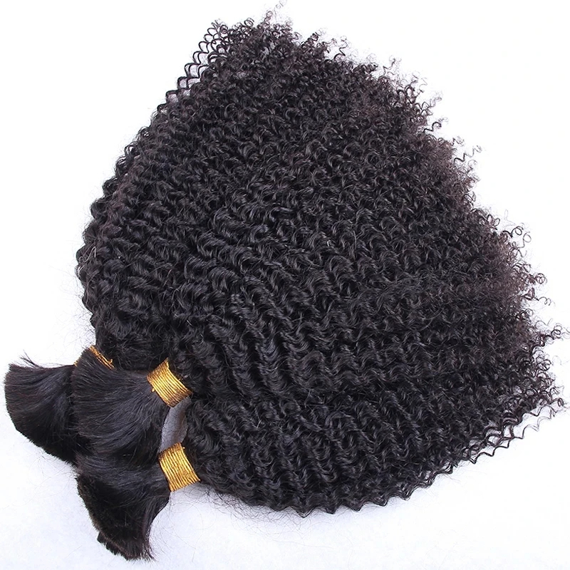 Cabelo Humano Afro Kinky Bulk  - Hair Care Indian avaliação e preço